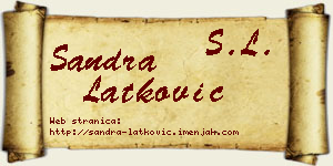 Sandra Latković vizit kartica